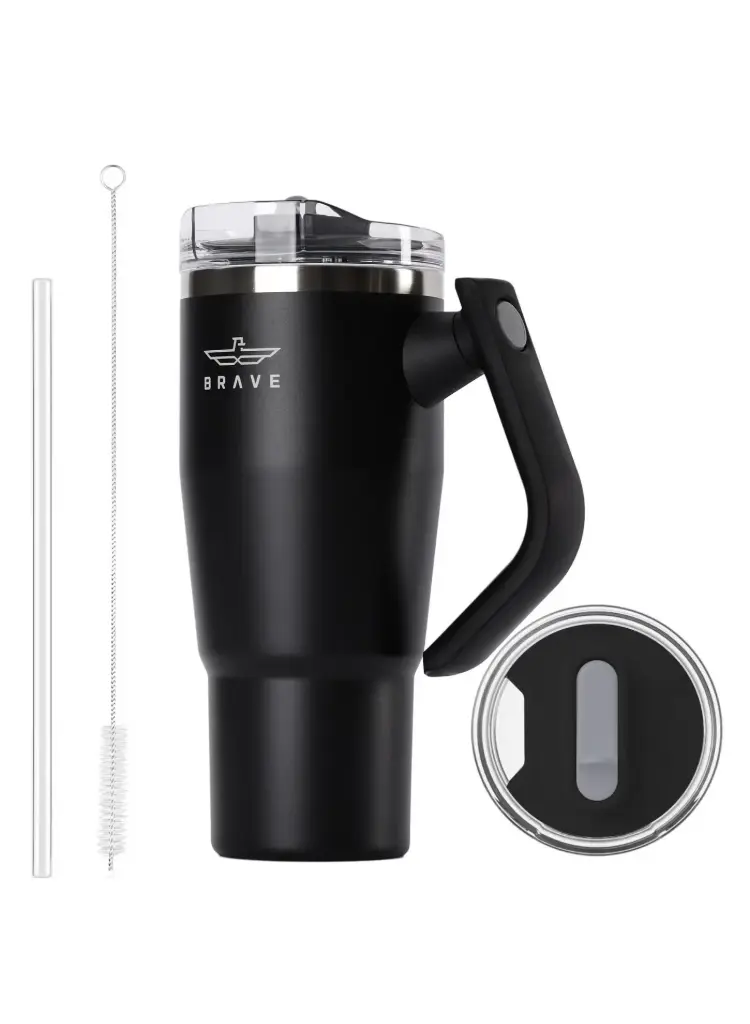 كوب حراري للسفر Brave Temp Guard سعة 950 مل أسود