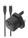 BRAVE 20W GAN FAST CHARGER WITH SMART & SAFE PROTECTION CHIP  Black