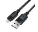 USB-A to L TPU charging data cable1M ,black