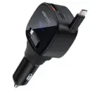 AceFast 95W car charger with telescopic cabl