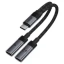 AceFast USB-C 2-in-1 charging audio adapte