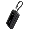 Anker Power Bank (10K, 30W, Built-In USB-C Cable)- Black 