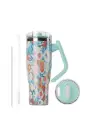 Brave Temp Guard Vacuum Insulated Travel Mug 1200ml - Green Rose