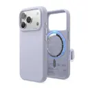 Elago iPhone 18 Pro/17 Pro Magnetic Silicone Case (Camera Control Key Included) (purple)