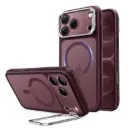 ESR iPhone 18 Pro Max / 17 Pro Max Classic Hybrid Magnetic Case (Camera Control,Stash Stand) (Frosted Red)