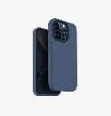 Uniq Hybrid Lino Hue MagSafe Case for iPhone 15 Pro - Navy Blue 