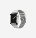 Uniq Linus Airosoft Silicone Strap For Apple Watch 45/44/42 mm - Chalk Grey 