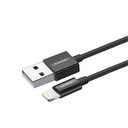 UGREEN USB-A Male to Lightning Male Cable Nickel Plating ABS Shell 1m (Black)US288