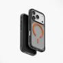 Uniq Hybrid Combat Active MagSafe Case for iPhone 17 Pro - Frost Smoke / Orange
