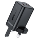 ACEFAST A128 PD45W GaN (USB-C+USB-C) charger,black(UK)