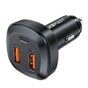 Acefast car charger 66W 2x USB / USB Type C, PPS, Power Delivery, Quick Charge 4.0, AFC, FCP, SCP black B9